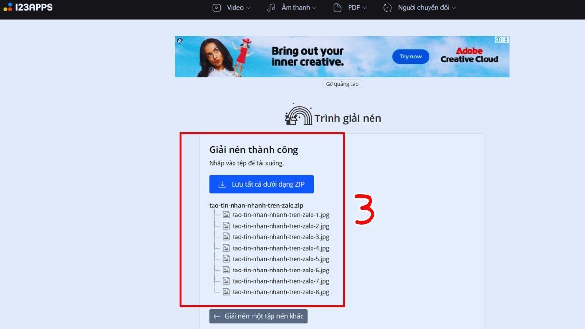 Giải nén file RAR trên MacBook bằng Extract.me