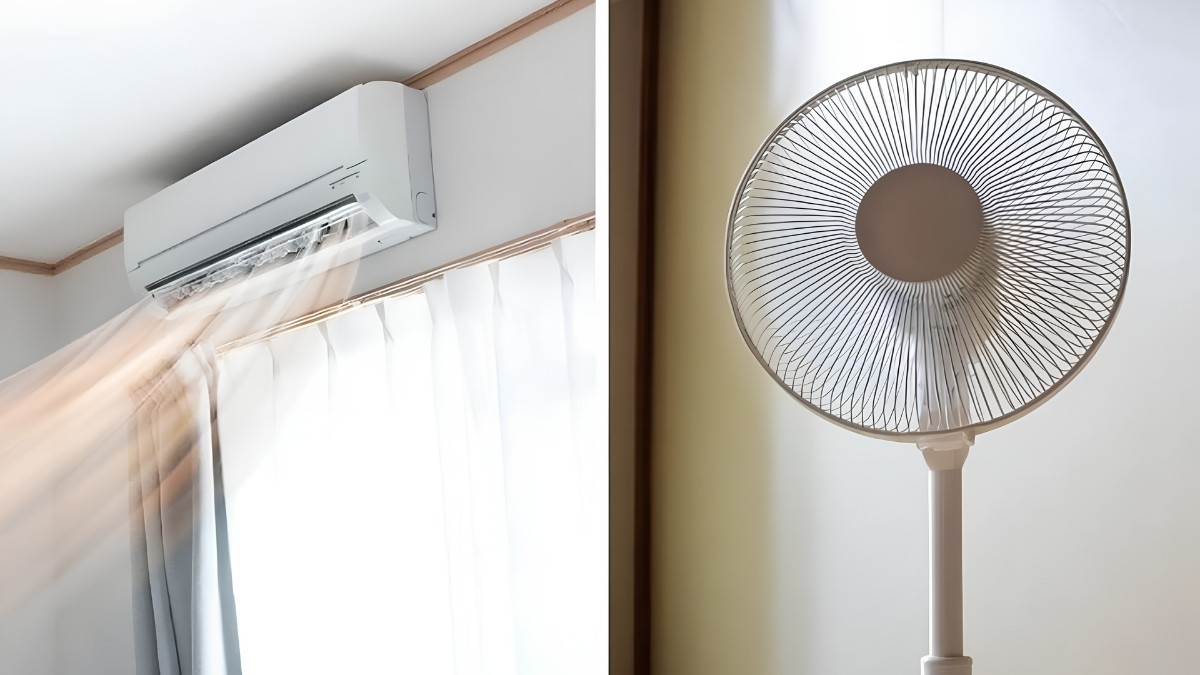 Bật quạt để tăng lưu thông không khí trong phòng máy lạnh