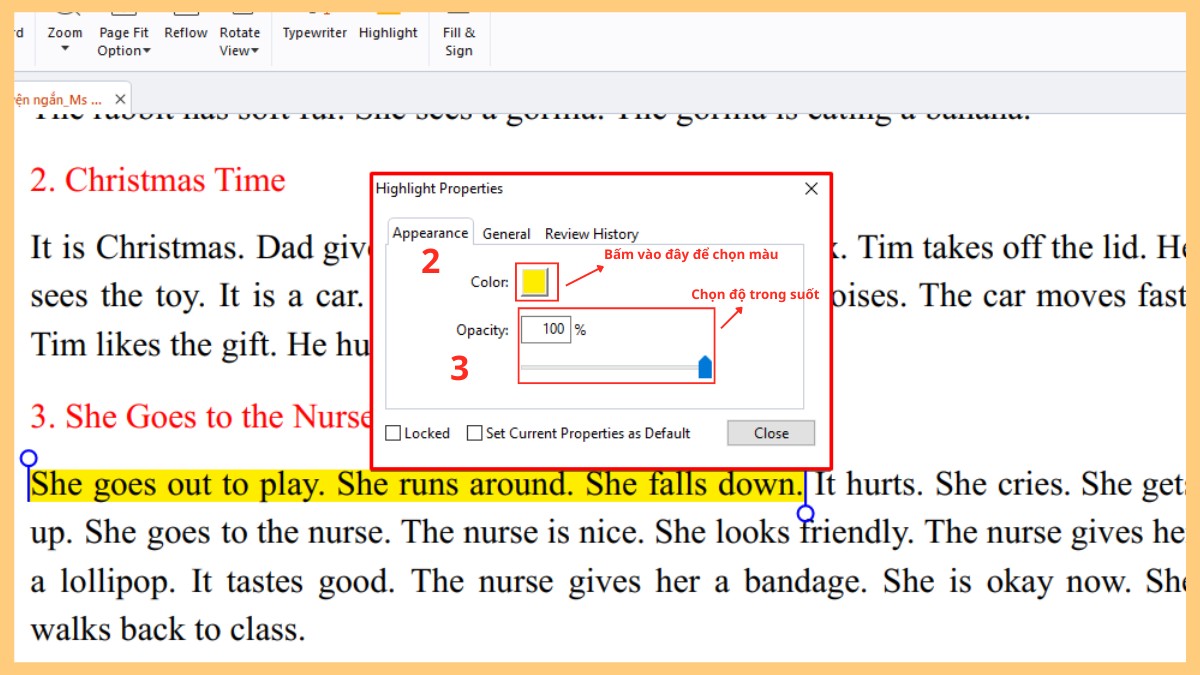 Hướng dẫn cách chỉnh sửa thuộc tính highlight trong Foxit Reader
