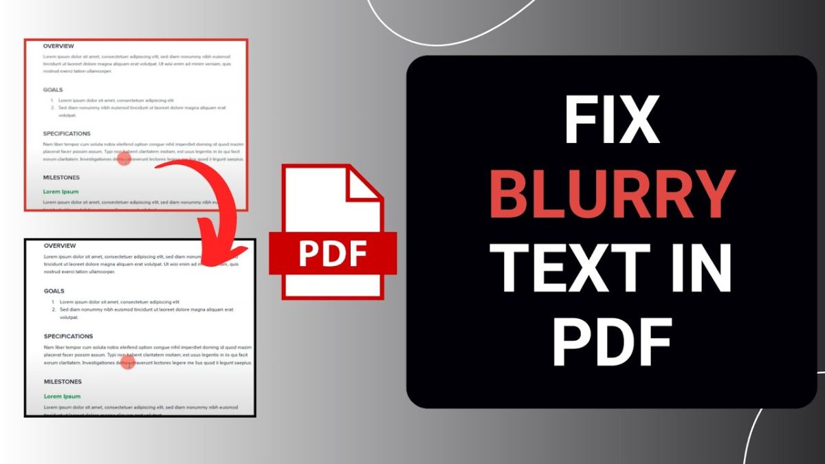 Khắc phục in PDF bị nhòe chữ