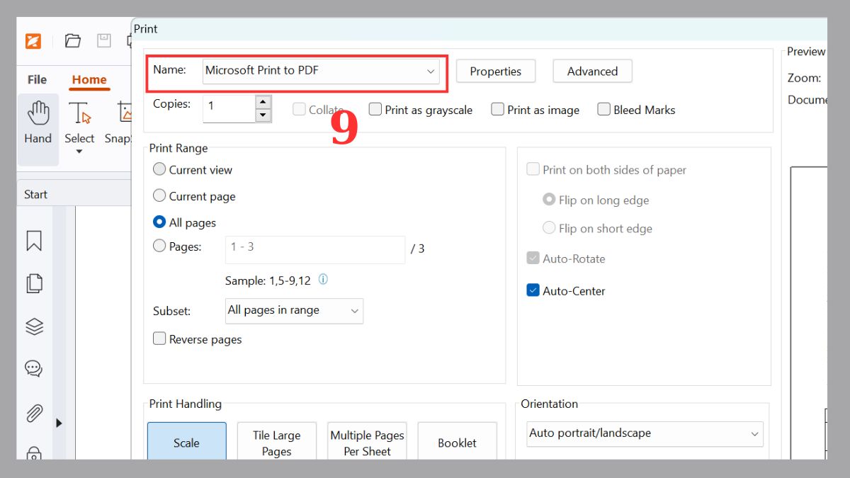 Cách in 1 mặt trong PDF Foxit Reader chi tiết từng bước