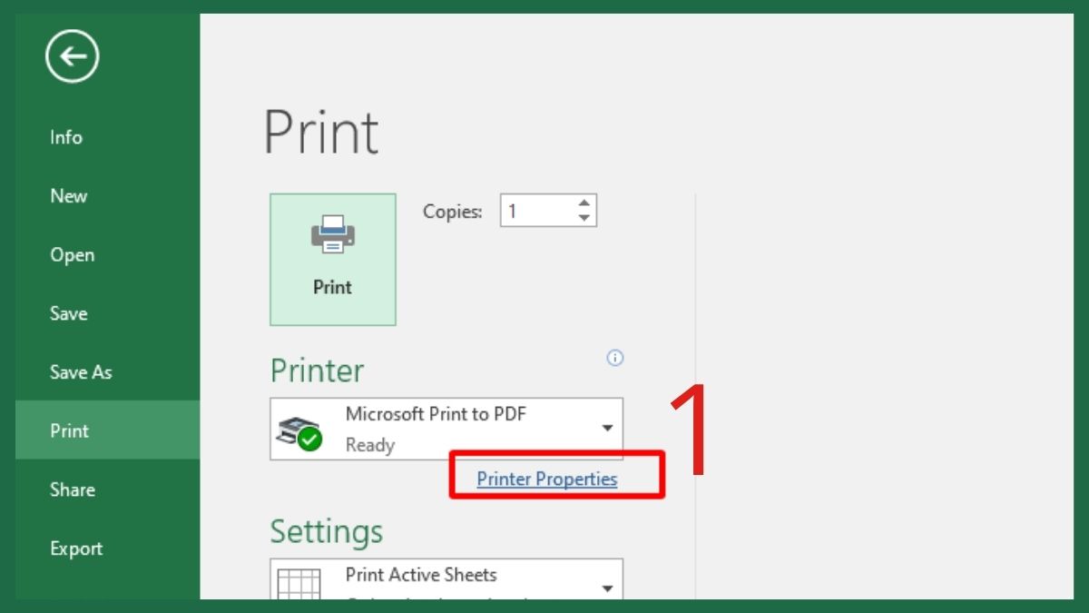 Cách chỉnh máy in 2 mặt trong Excel đối với máy in hỗ trợ in 2 mặt
