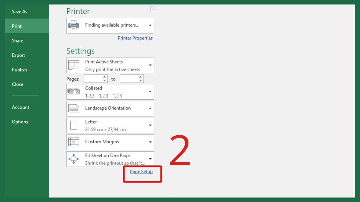 Cách chỉnh máy in 2 mặt trong Excel đối với máy in hỗ trợ in 2 mặt