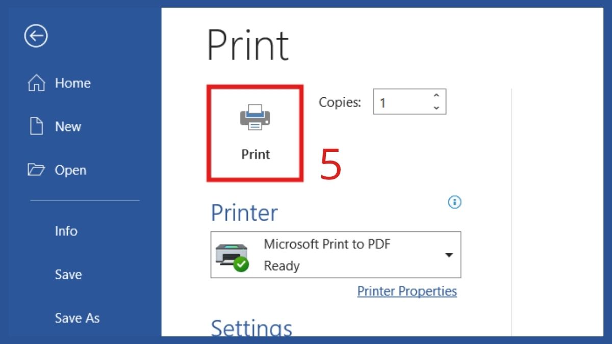 Cách chỉnh máy in 2 mặt trong Word đối với máy in hỗ trợ in 2 mặt