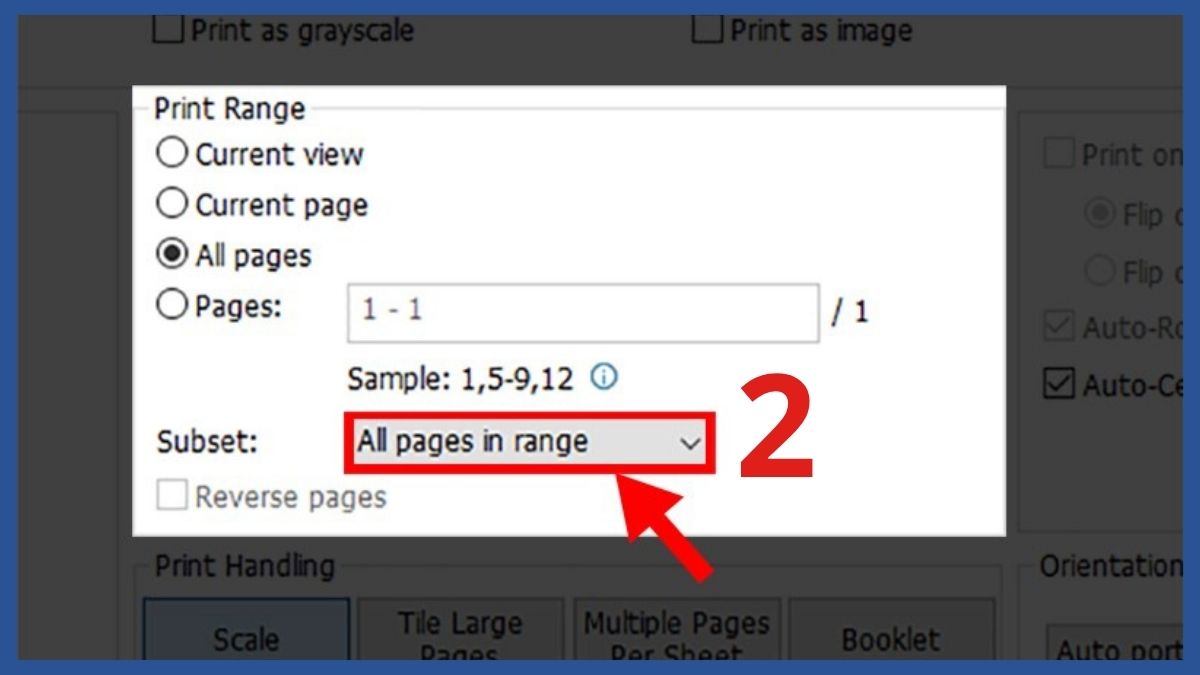 Cách chỉnh in 2 mặt trong PDF