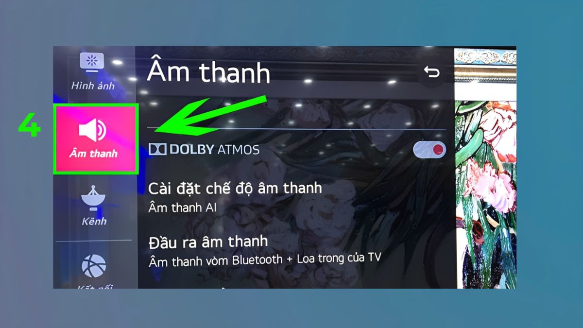 Cách cài đặt âm thanh trên tivi LG khi hát karaoke
