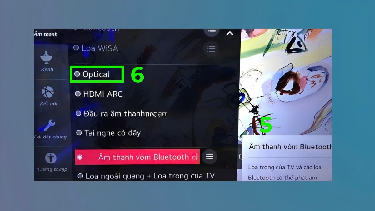 Cách cài đặt âm thanh trên tivi LG khi hát karaoke