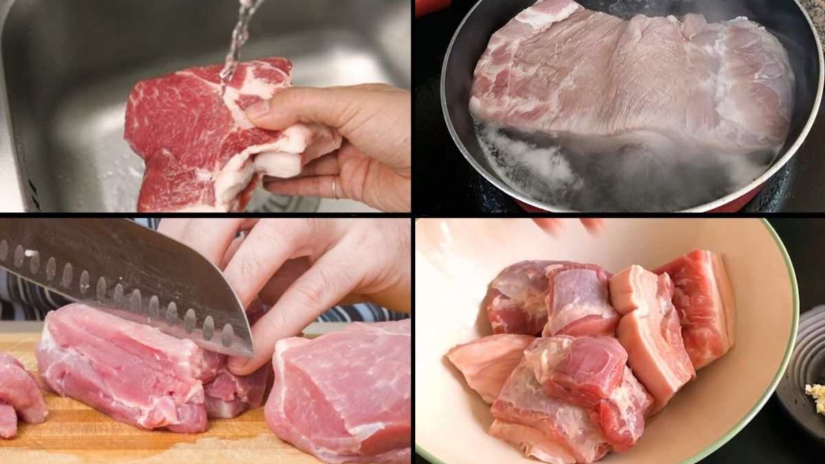 Sơ chế thịt trước khi chế biến