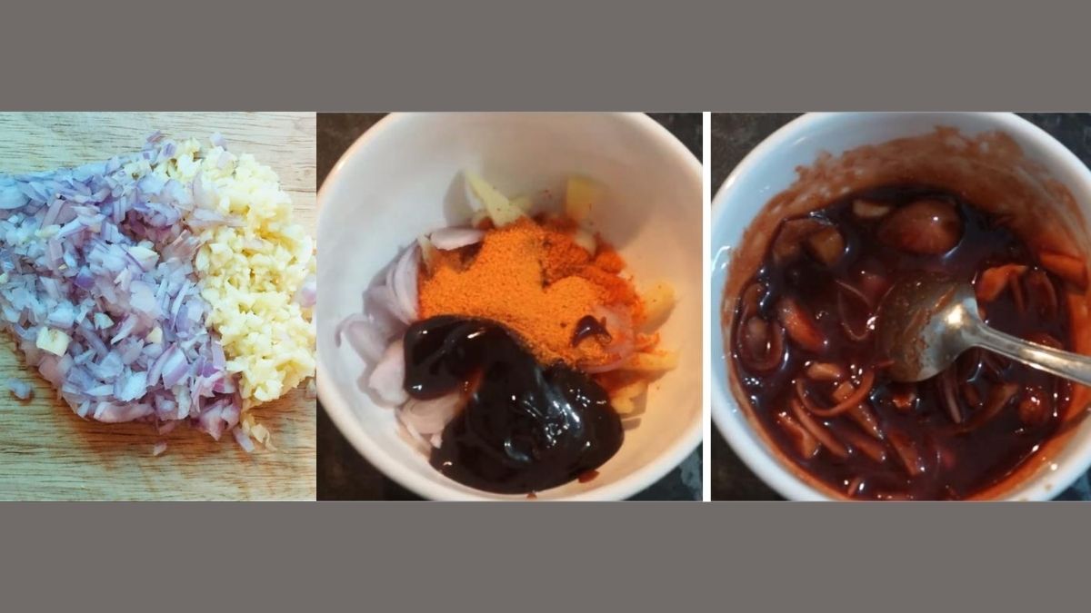 Làm hỗn hợp ướp thịt xá xíu chuẩn vị