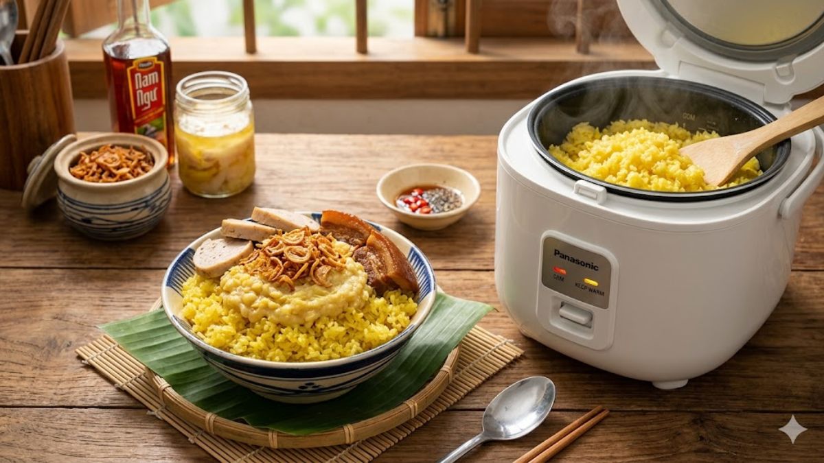 Biến tấu thành món xôi xéo mỡ gà chuẩn vị, ngon miệng