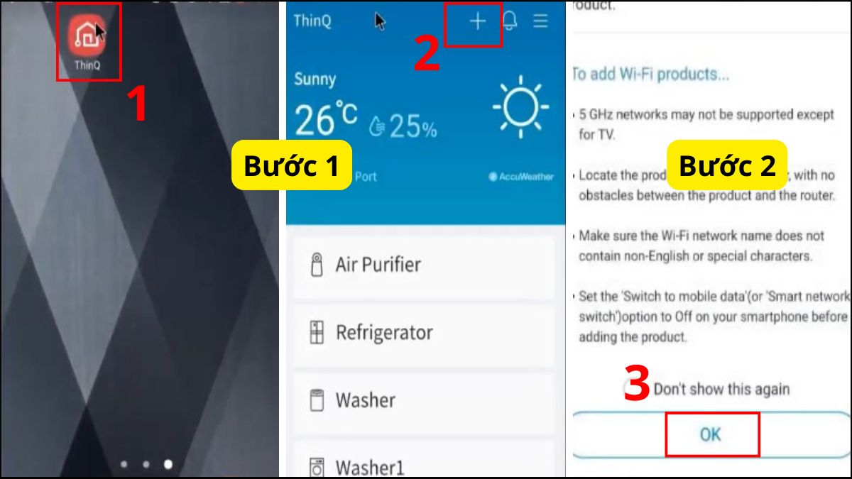 Sử dụng ứng dụng LG ThinQ
