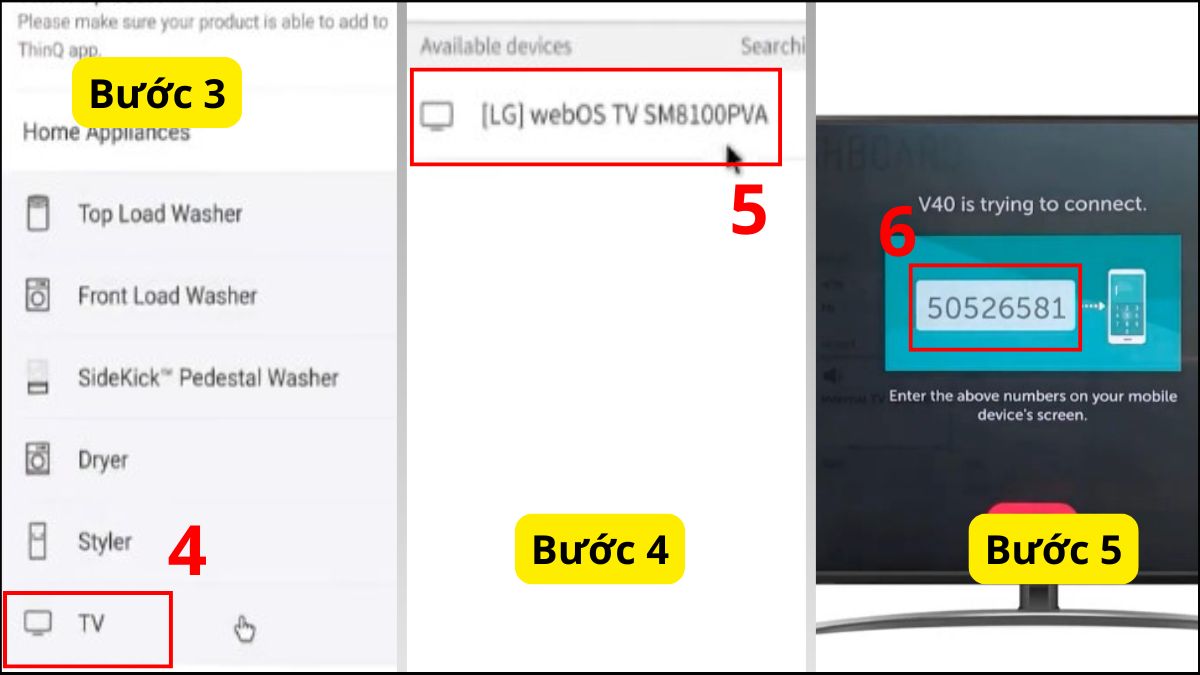 Sử dụng ứng dụng LG ThinQ