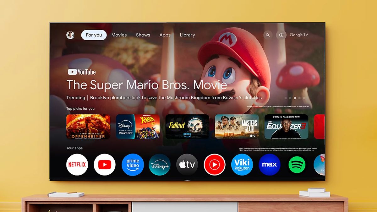 Sony Google TV (BRAVIA) hỗ trợ xem YouTube