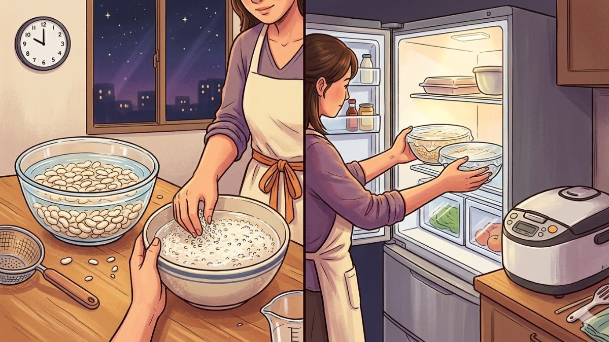 Chuẩn bị nguyên liệu từ tối hôm trước