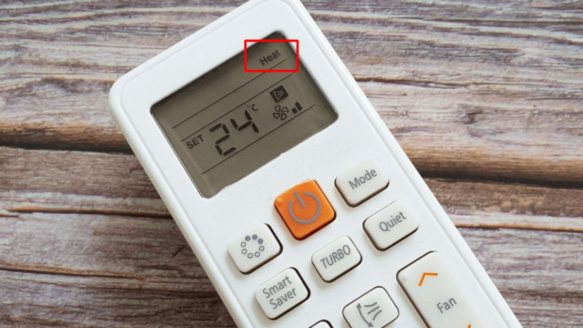 Biểu tượng mặt trời trên điều hòa 2 chiều