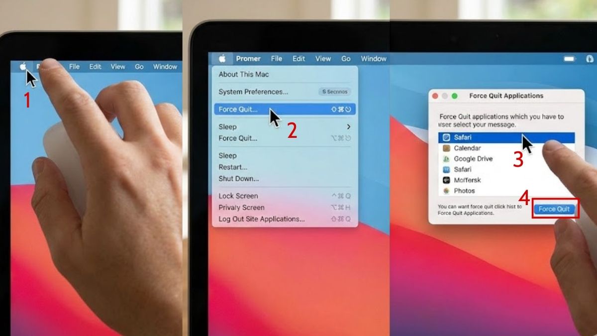 Đóng toàn bộ ứng dụng không cần thiết