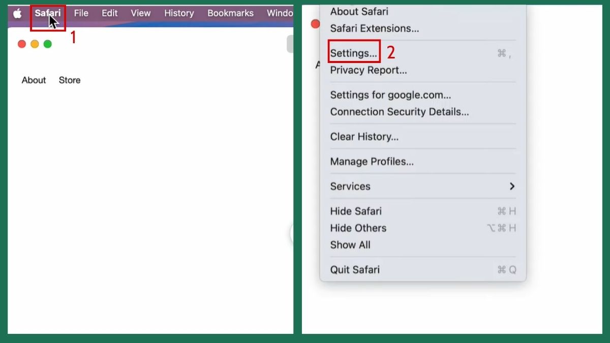 Làm mới trình duyệt Safari