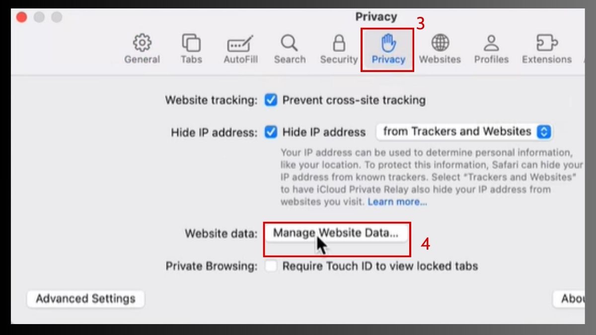 Làm mới trình duyệt Safari
