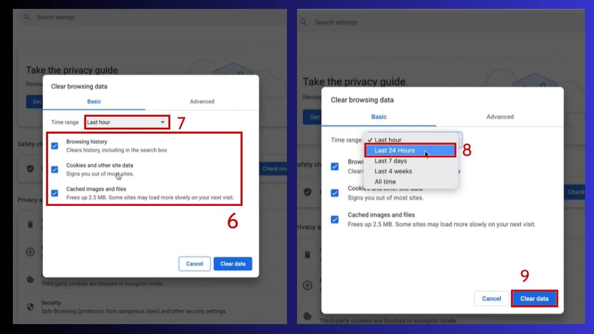 Làm mới trình duyệt Chrome