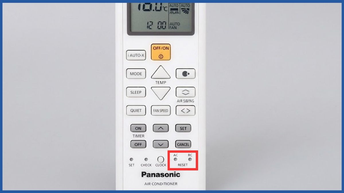 Sử dụng remote để reset điều hòa Panasonic