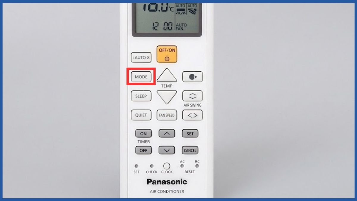 Thiết lập lại chế độ của điều hòa Panasonic sau khi reset