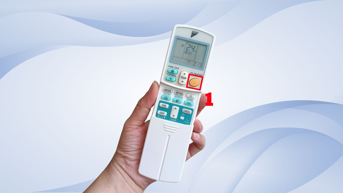 Reset bằng nút ON/OFF trên dàn lạnh của điều hòa Daikin
