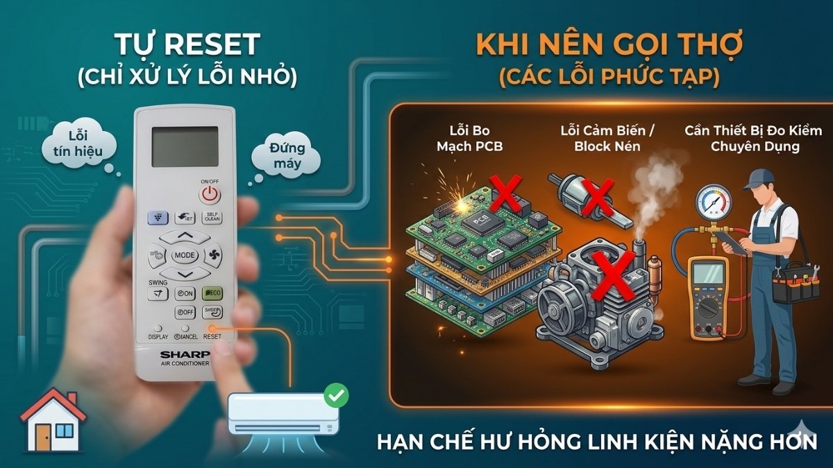 Khi nào bạn nên gọi thợ thay vì tự reset?
