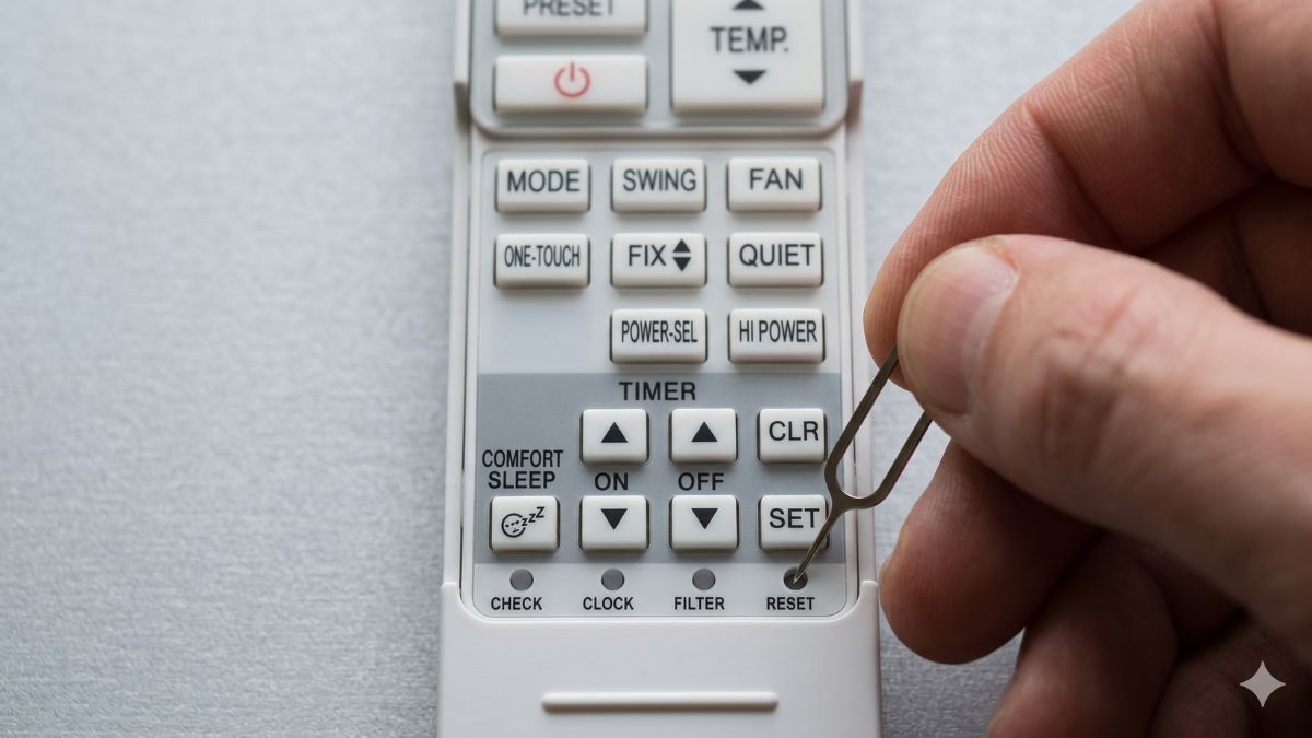 Reset máy lạnh Toshiba trực tiếp bằng điều khiển (remote)