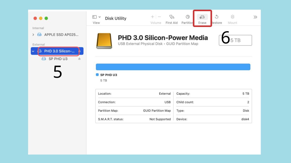 Cách sử dụng ổ cứng ngoài WD cho Macbook chi tiết