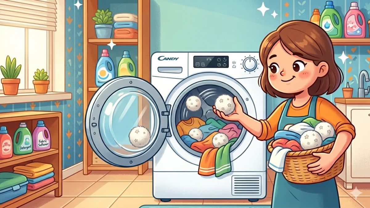 Có nên sử dụng bóng sấy len (Wool dryer balls) cho máy sấy Candy không? 