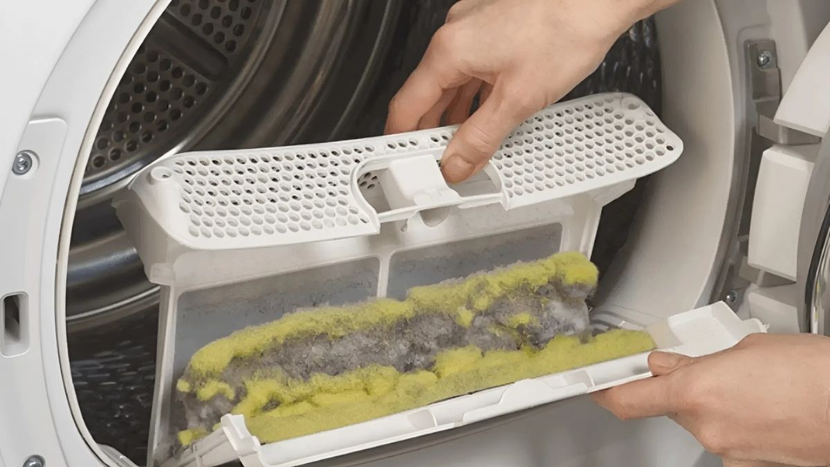 Làm sạch bộ lọc sơ vải để sấy hiệu quả 