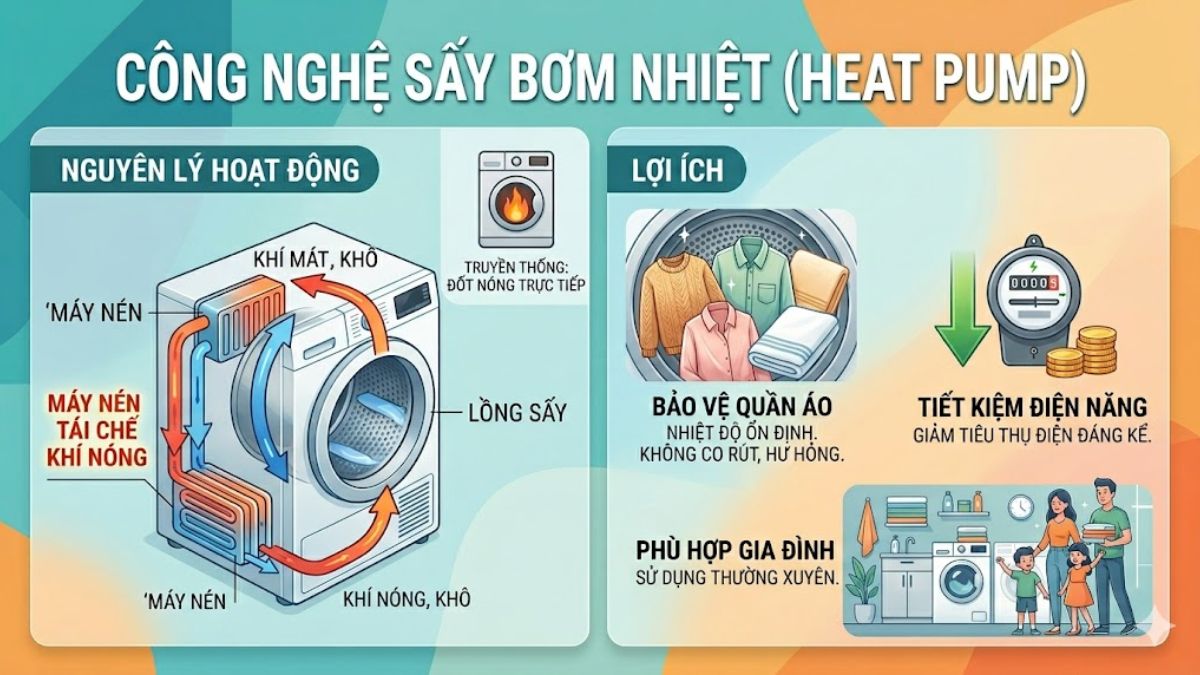 Công nghệ sấy bơm nhiệt Heat Pump
