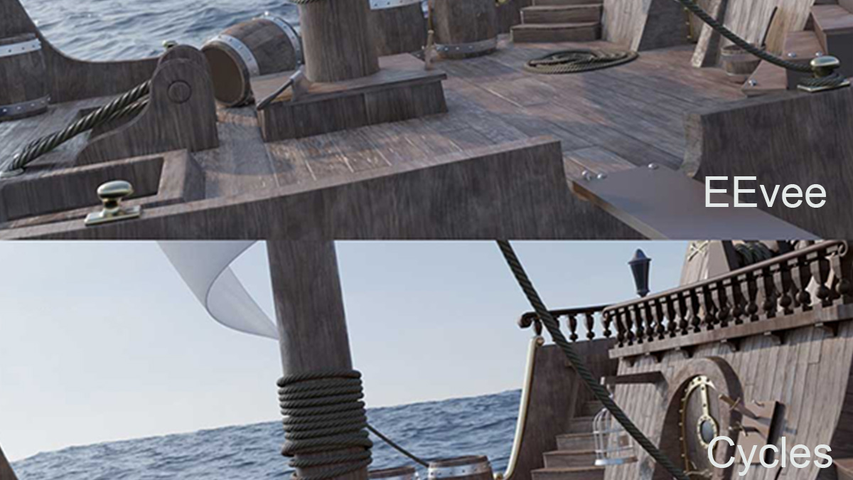 Cycles vs Eevee (Render Engines) trong Blender
