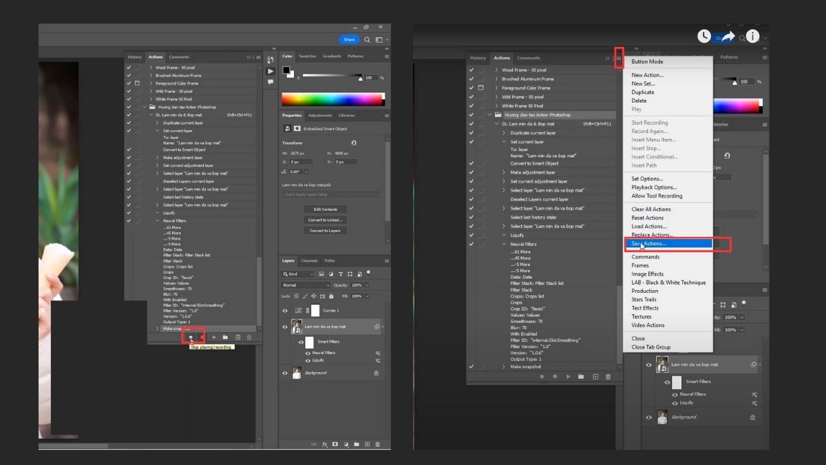 Cách sử dụng Action trong Photoshop đơn giản