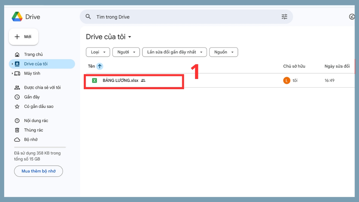 Chuyển đổi sang Google Sheet