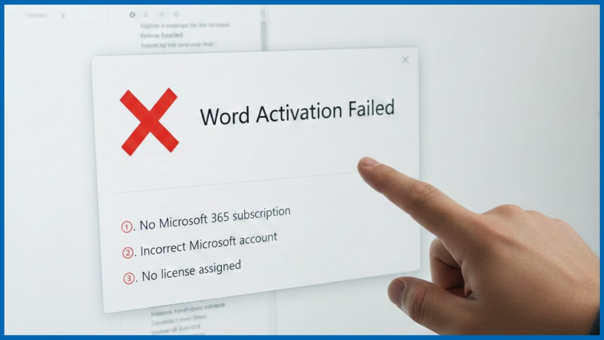 Lỗi Microsoft Word không kích hoạt được
