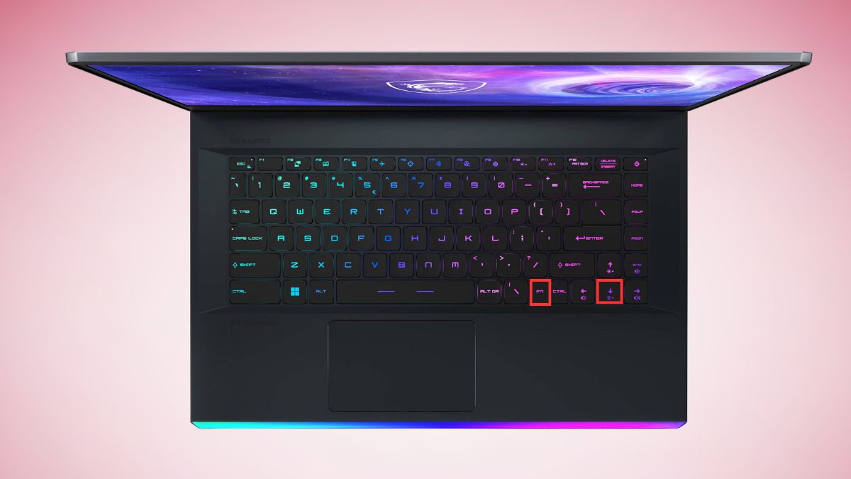 Sử dụng tổ hợp phím để tắt đèn bàn phím laptop MSI