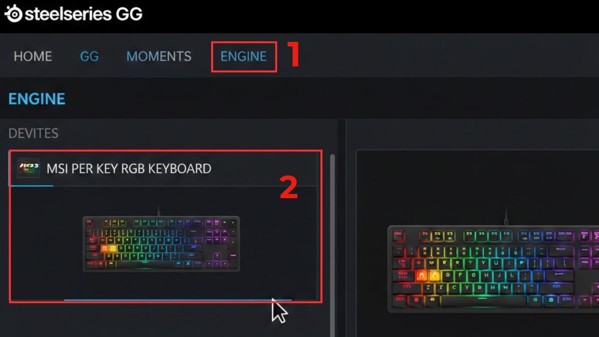 Sử dụng phần mềm SteelSeries Engine