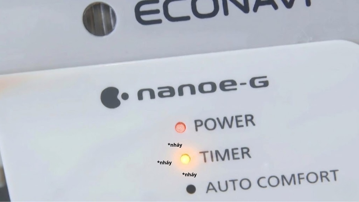 Đèn vàng trên điều hòa Panasonic nháy liên tục có sao không? 