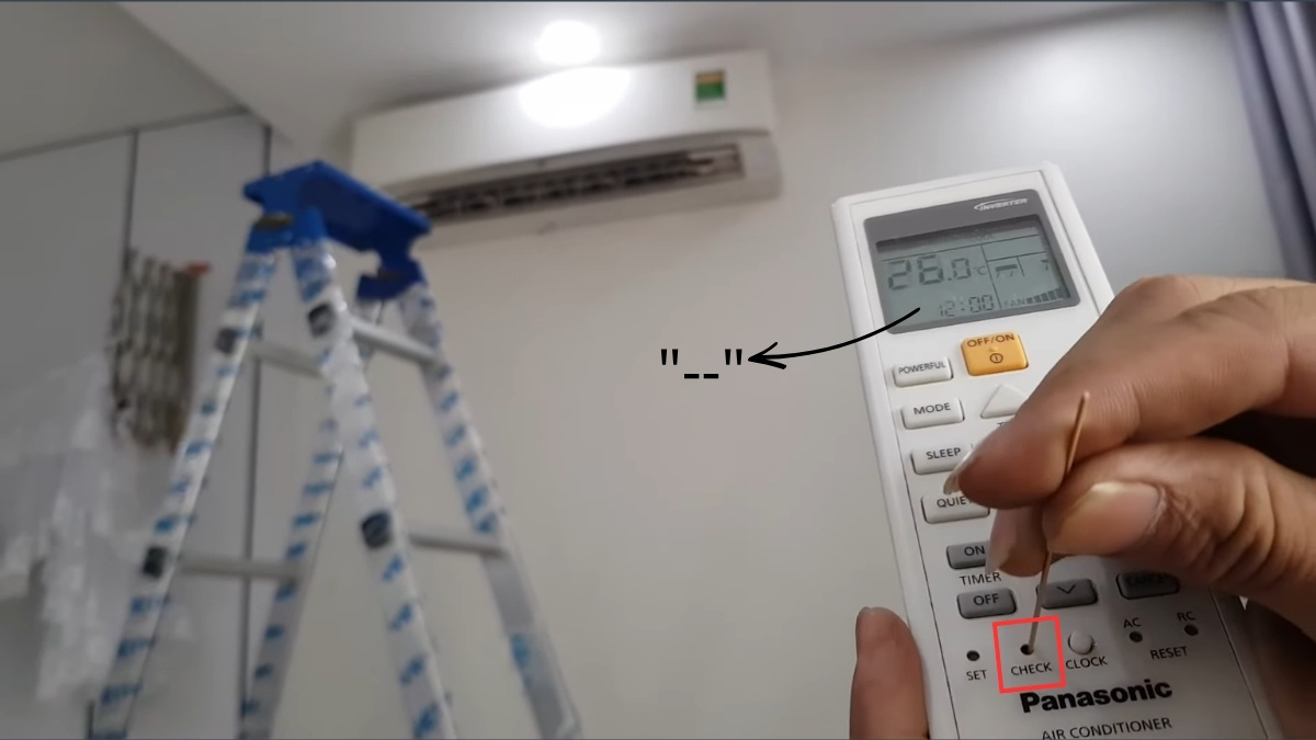 Hướng dẫn kiểm tra lỗi đèn vàng trên điều hòa Panasonic
