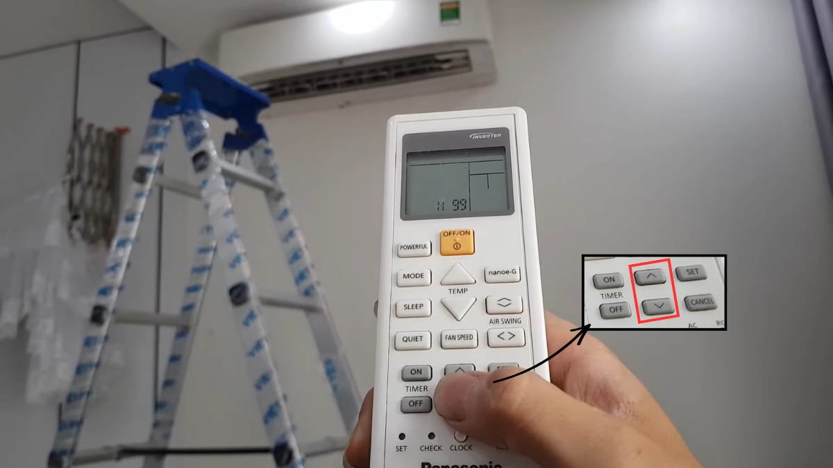 Hướng dẫn kiểm tra lỗi đèn vàng trên điều hòa Panasonic