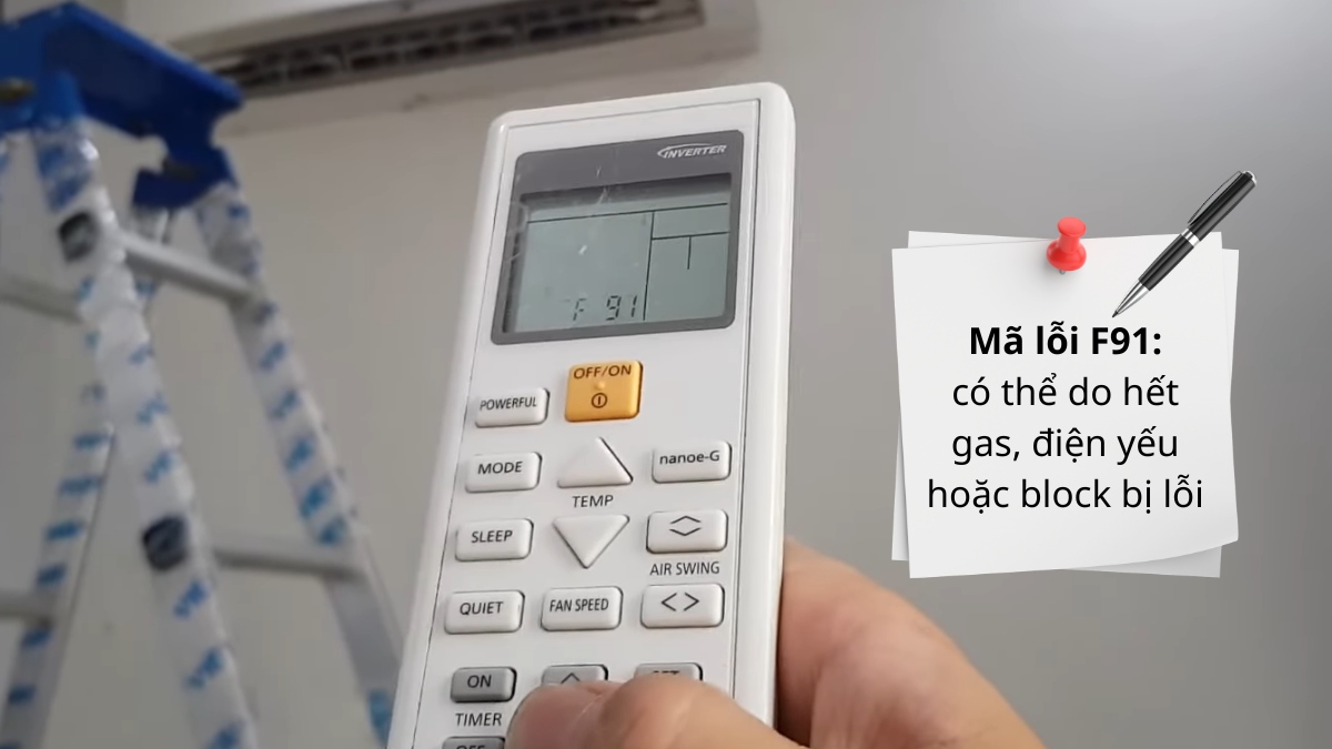 Hướng dẫn kiểm tra lỗi đèn vàng trên điều hòa Panasonic