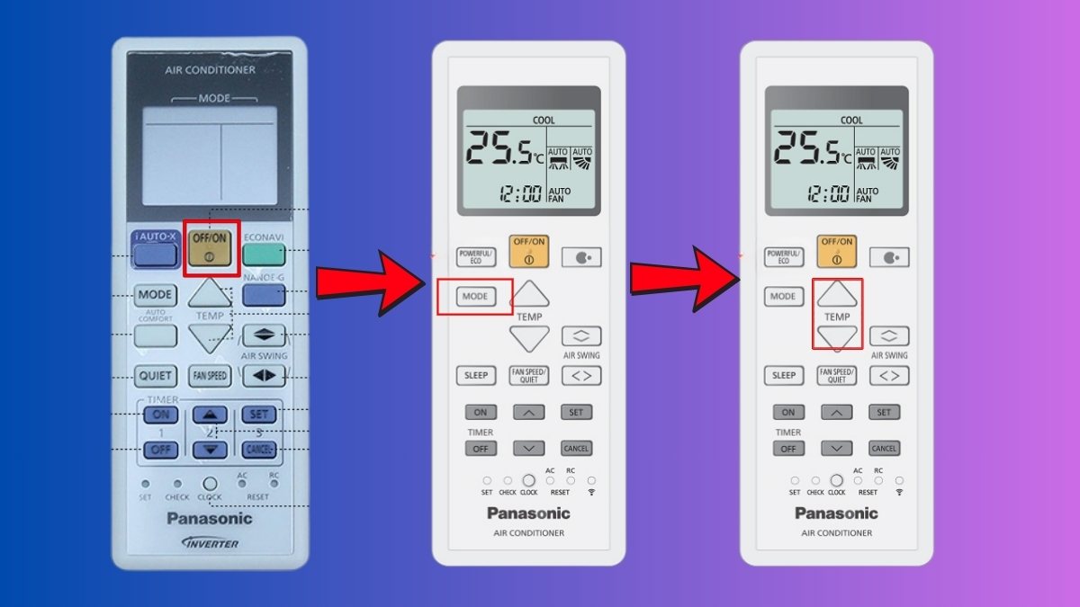 Cách tắt chế độ quạt gió của điều hòa Panasonic nhanh, đơn giản