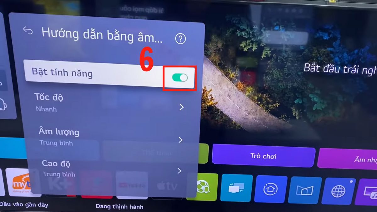 Cách tắt giọng nói trên tivi LG qua menu cài đặt