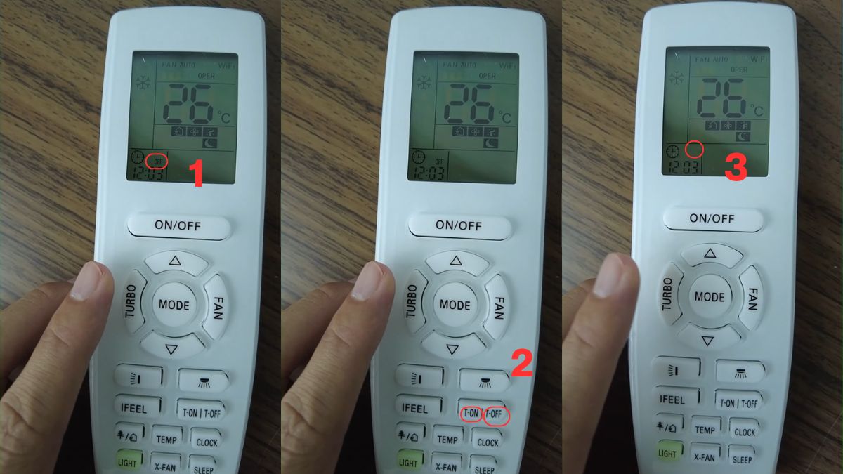 Hướng dẫn cách xóa hoàn toàn hẹn giờ trên điều hòa Gree