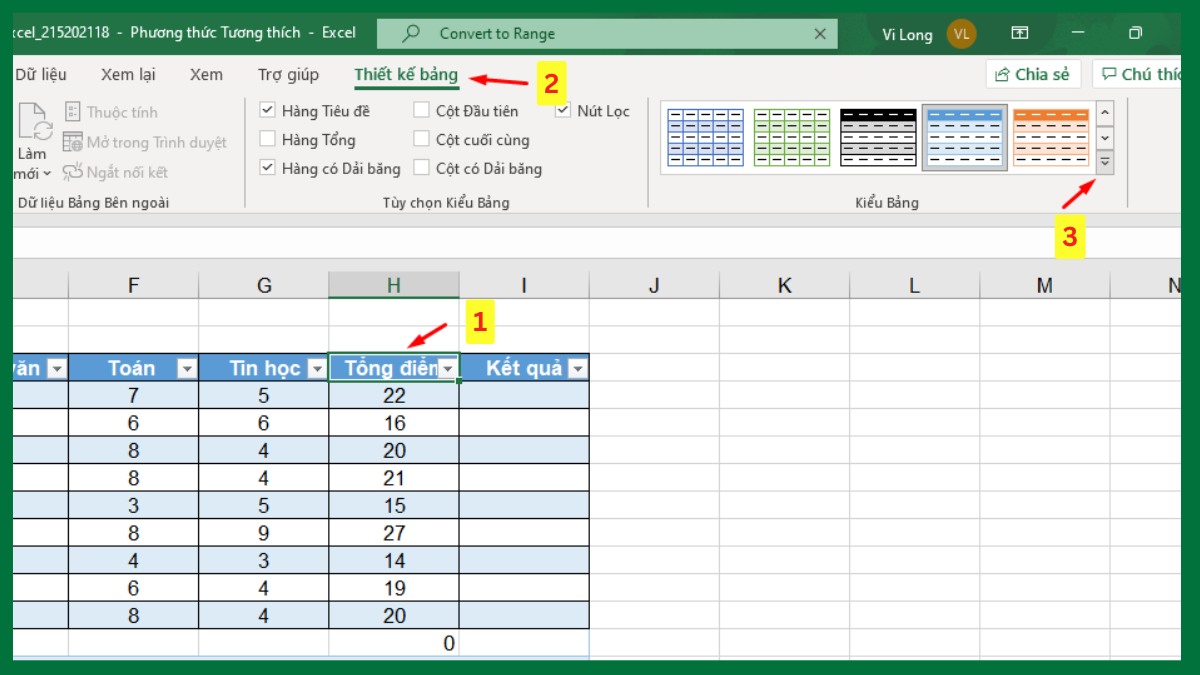 Cách xoá bảng trong Excel giữ nguyên dữ liệu