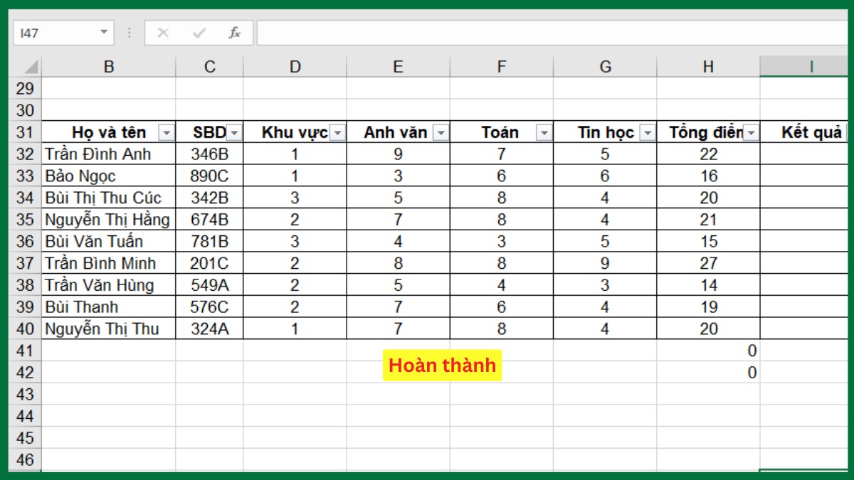 Cách xoá bảng trong Excel giữ nguyên dữ liệu