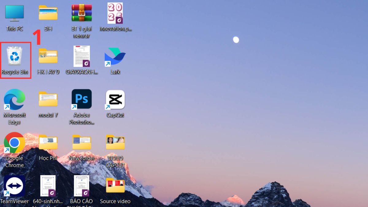 Xóa sạch thùng rác để xóa file vĩnh viễn trên máy tính