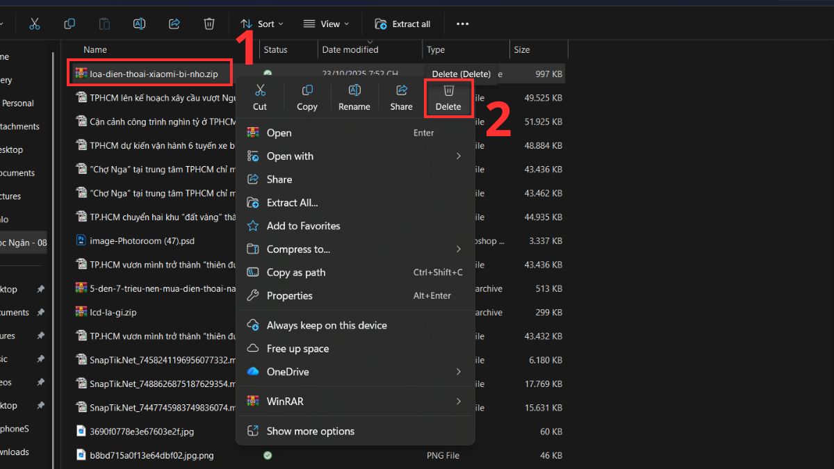 Xóa file tạm thời ở máy tính trên Windows