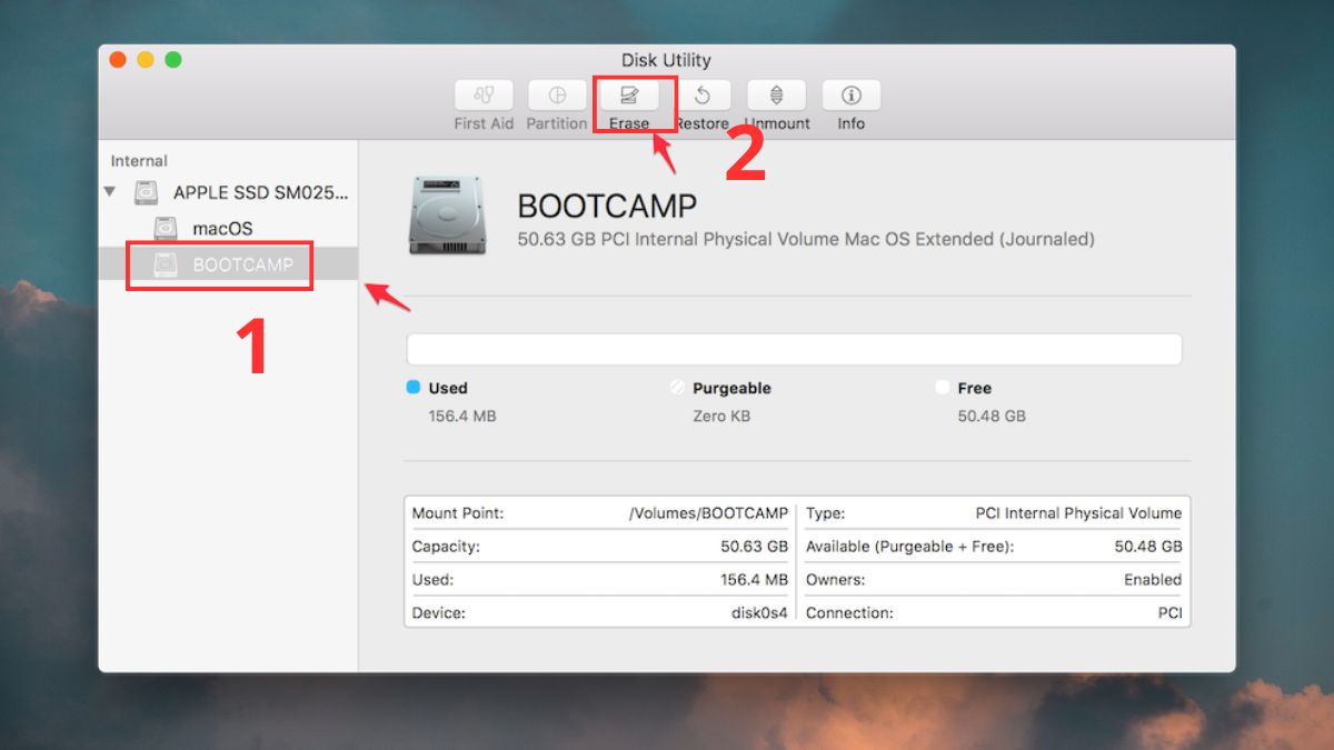 Format phân vùng để xóa file vĩnh viễn